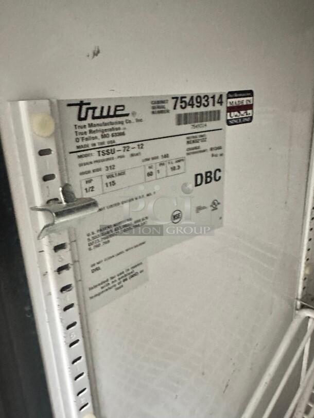 Excellent True TSSU-72 72"Sandwich Prep Table 115v Tested and Working! - Image 10 of 10