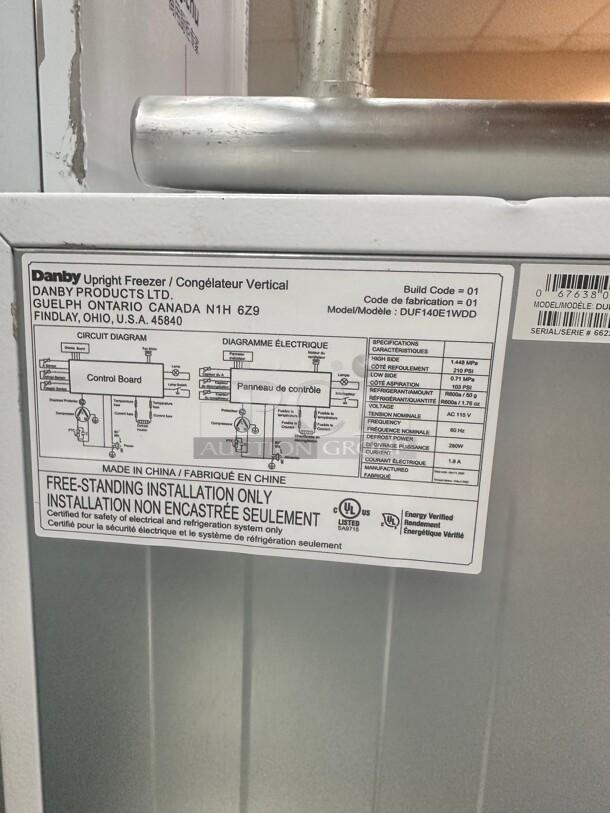 Nice Danby Commercial one door Freezer 115volt Tested and Working! - Image 9 of 10