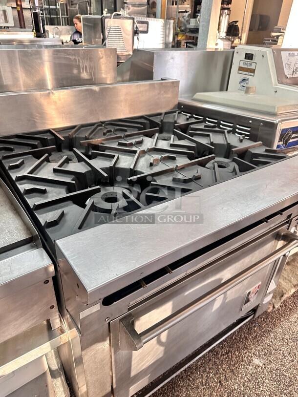 Nice Wolf Commercial Gas 4 Burner With Oven Tested and Working! - Image 1 of 4