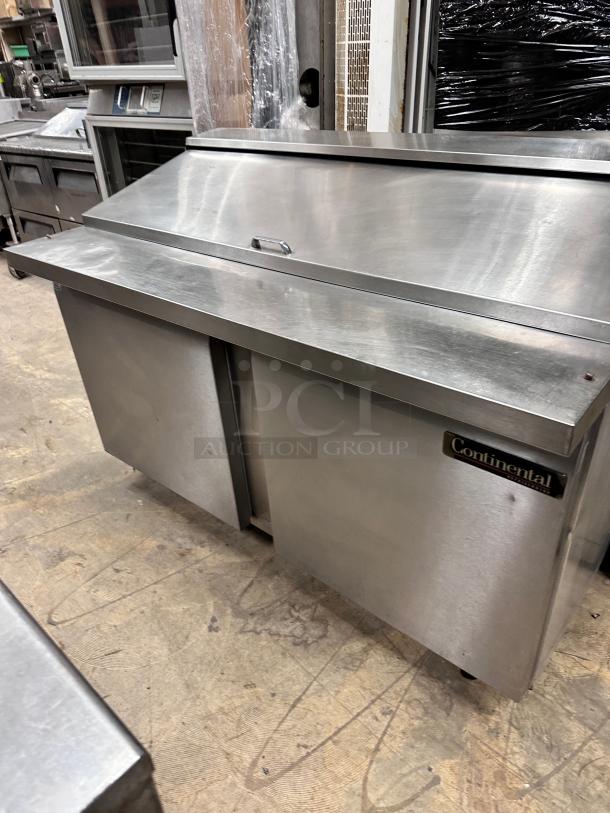 Nice Continental Commercial 60" Refrigerated Sandwich Table 115Volt Tested and Working! - Image 2 of 5