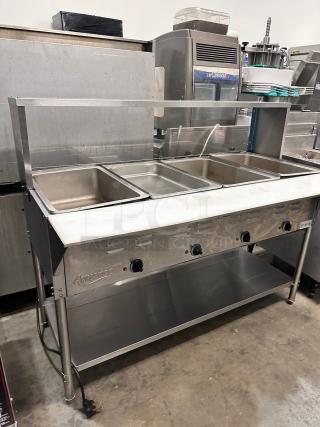 Avantco 4 Pan Open Well Electric Steam Table 115Volt Tested and Working!
