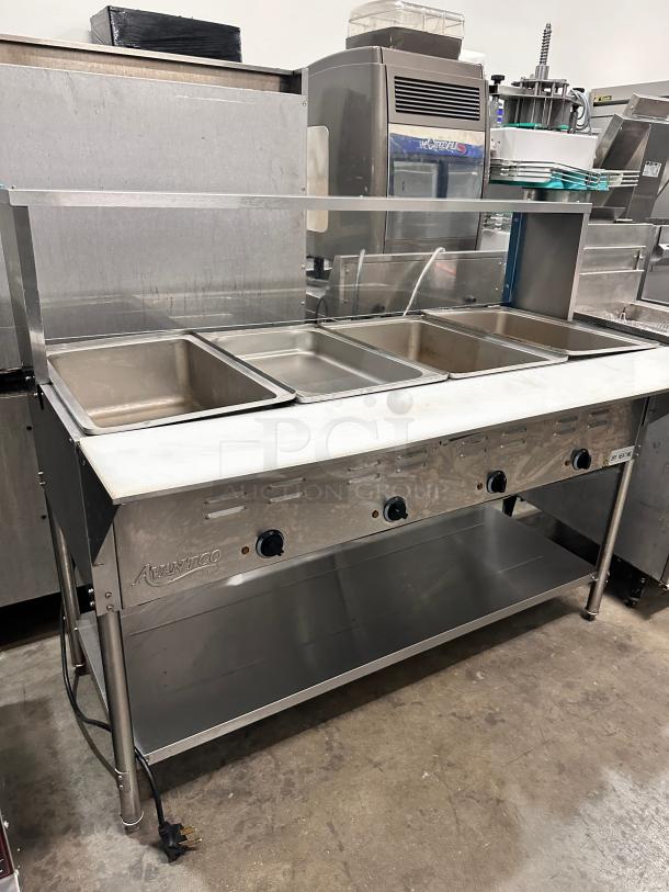 Avantco 4 Pan Open Well Electric Steam Table 115Volt Tested and Working! - Image 2 of 9