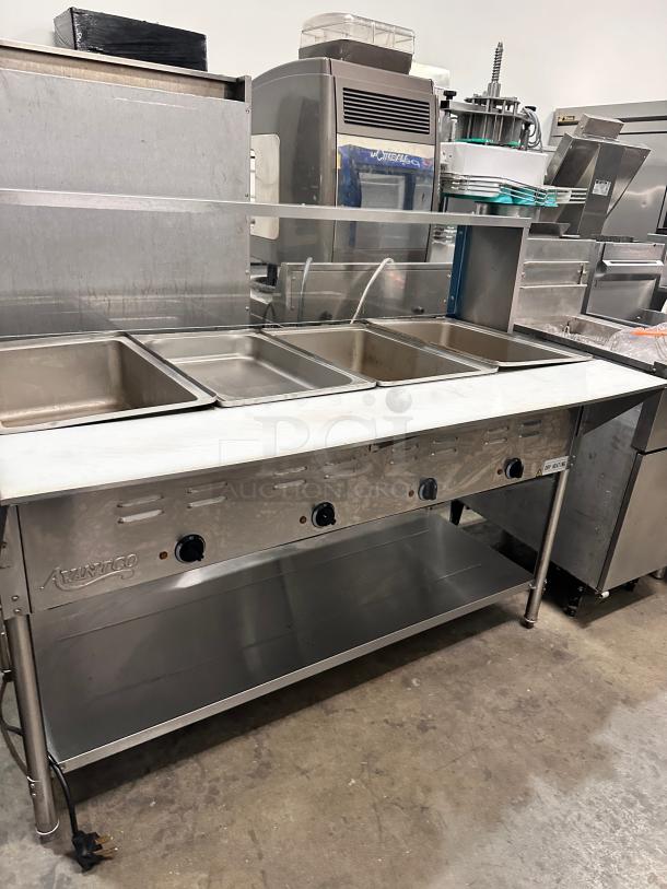 Avantco 4 Pan Open Well Electric Steam Table 115Volt Tested and Working! - Image 4 of 9