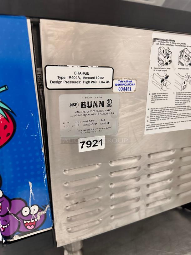 Bunn 58000.0012, Double 3 Gallon Frozen Slushy & Granita Beverage Machine 115volt Tested and Working! - Image 5 of 14