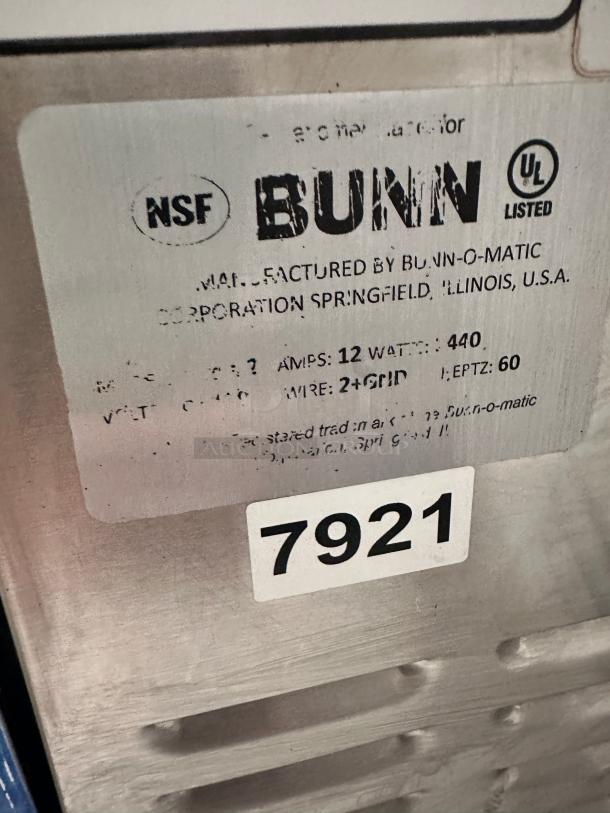 Bunn 58000.0012, Double 3 Gallon Frozen Slushy & Granita Beverage Machine 115volt Tested and Working! - Image 8 of 14