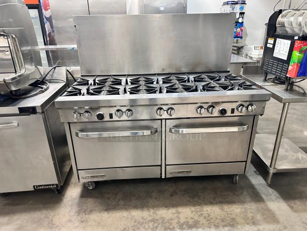 Excellent Southbend Commercial gas 10 Burner With Two Ovens Tested and Working! - Image 4 of 6