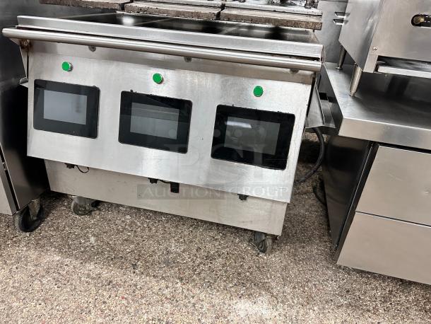 Garland Xpress XPG36  36"  Natural Gas Clamshell Griddle with 3 Platens 60,000 BTU Tested and Working! - Image 6 of 7