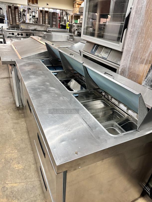 Delfield Commercial 72" Refrigerated Sandwich Table 115Volt Tested and Working! - Image 4 of 6