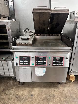 Nice Garland XG36 Xpress 36" Semi Automaric Triple Clamshell Grill Griddle-3 Platens Gas Tested and Working!
