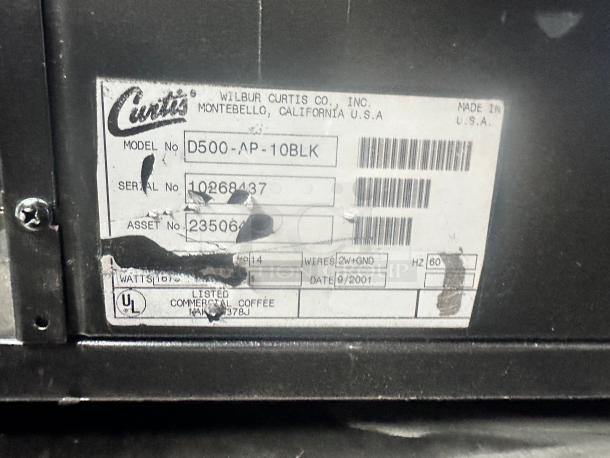 Curtis D500 Commercial Coffee Brewer 115Volt Tested and Working! - Image 5 of 7