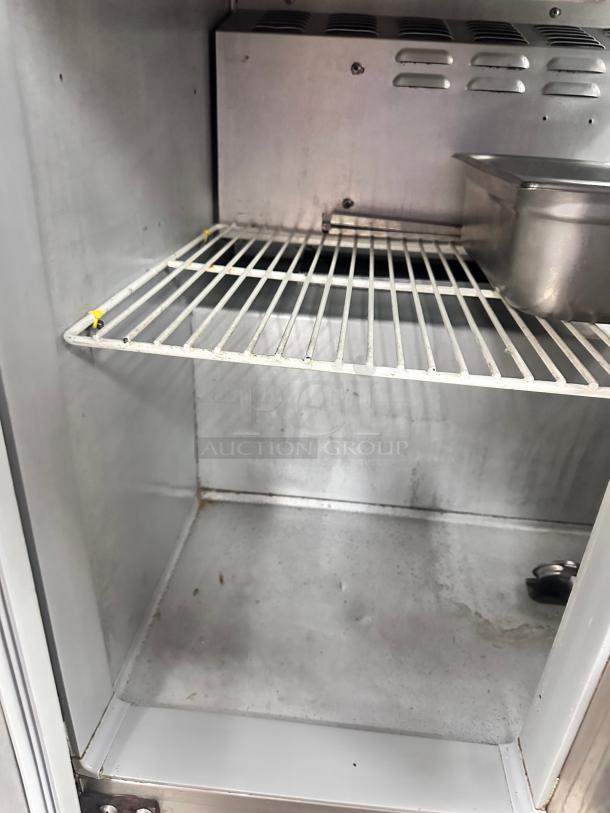 Excellent Continental SW36-15M 36" 2 Door Mega Top  Refrigerated Sandwich Prep Table 115volt Tested and Working! - Image 9 of 9