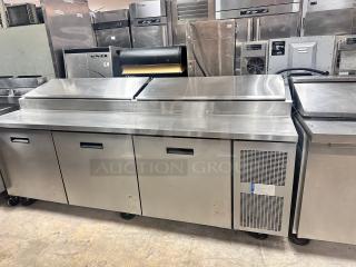 Nice Randell 8395N 95" Pizza Prep Table w/ Refrigerated Base, 115v Tested and Working!