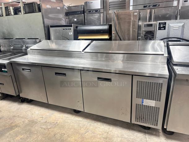 Nice Randell 8395N 95" Pizza Prep Table w/ Refrigerated Base, 115v Tested and Working! - Image 3 of 9
