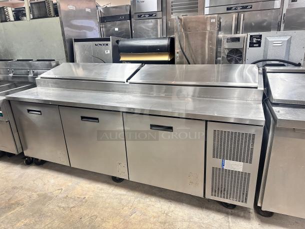 Nice Randell 8395N 95" Pizza Prep Table w/ Refrigerated Base, 115v Tested and Working! - Image 4 of 9