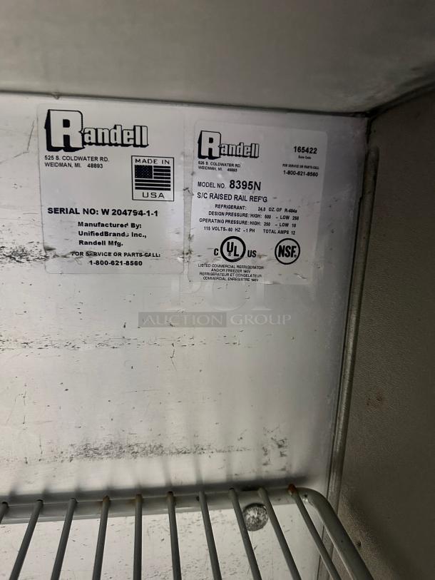 Nice Randell 8395N 95" Pizza Prep Table w/ Refrigerated Base, 115v Tested and Working! - Image 9 of 9