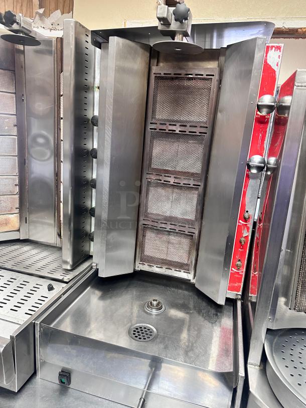 Uniworld VBR-2 Gas Vertical Broiler (Gyro) Tested and Working! - Image 7 of 10