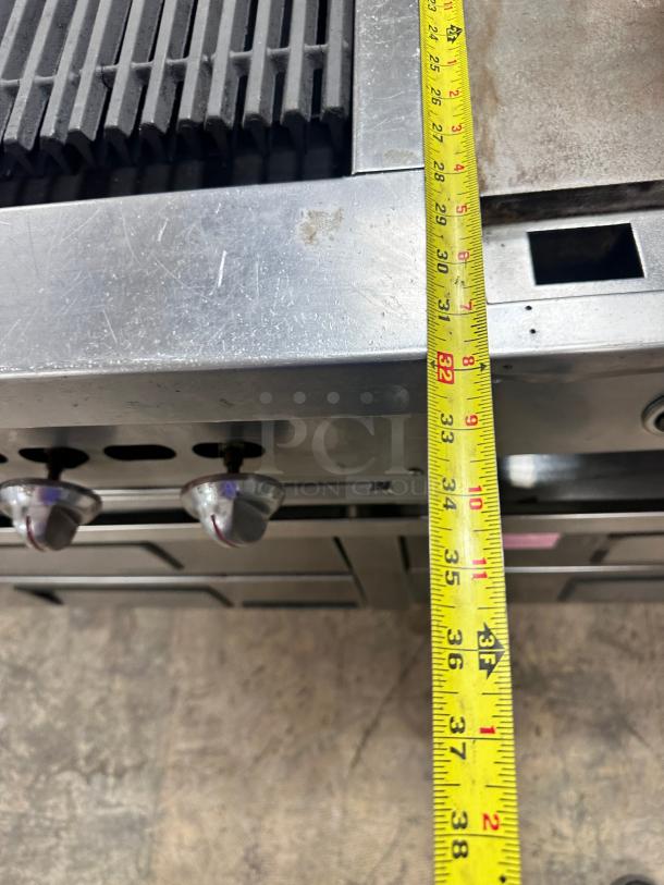 Excellent Jade Range JB-36 36" Gas Charbroiler w/ Cast Iron Grates, Natural Gas Tested and Working! - Image 8 of 8