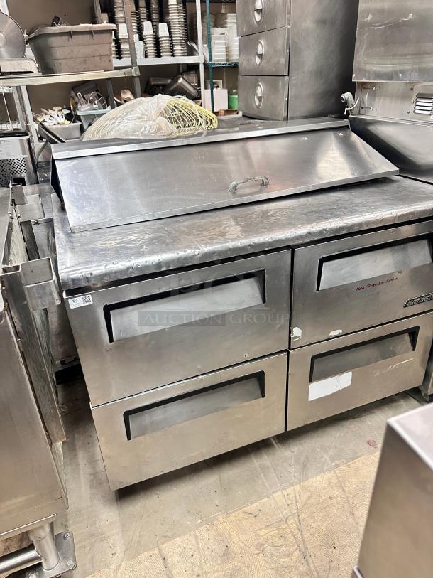 Turbo Air TST-48SD-D4-N 48" Super Deluxe Sandwich/Salad Prep Table w/ Refrigerated Base, 115v Tested and Working! - Image 5 of 7