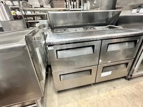 Turbo Air TST-48SD-D4-N 48" Super Deluxe Sandwich/Salad Prep Table w/ Refrigerated Base, 115v Tested and Working! - Image 7 of 7