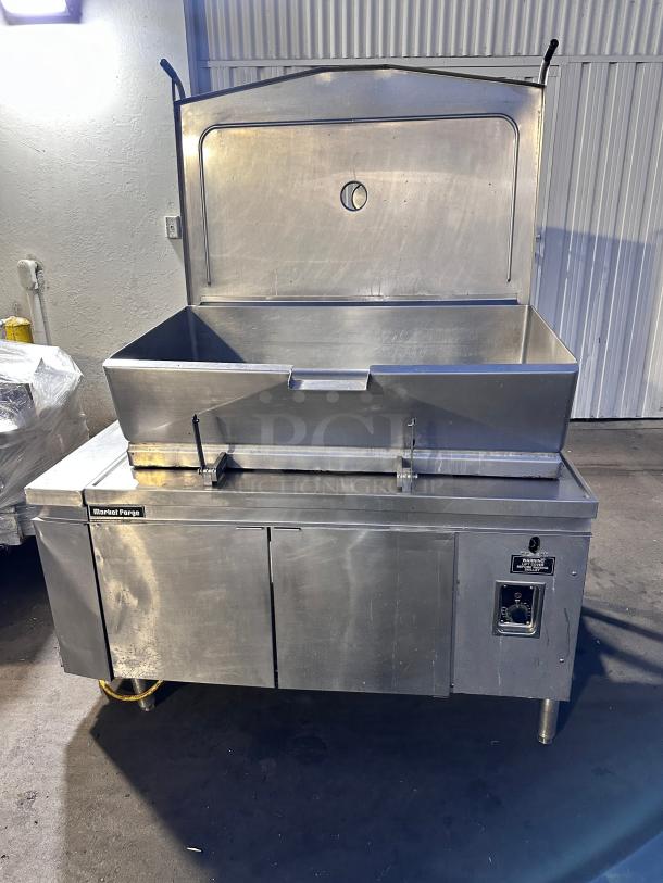Excellent Market Forge 1700 40 Gallon Gas Freestanding Tilting Skillet / Braising Pan Tested and Working! - Image 3 of 15