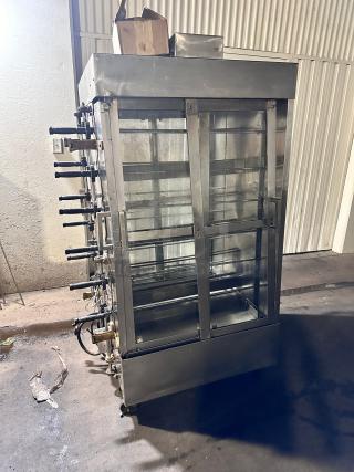American Range Double Sided Commercial Gas Chicken Rotisserie Machine