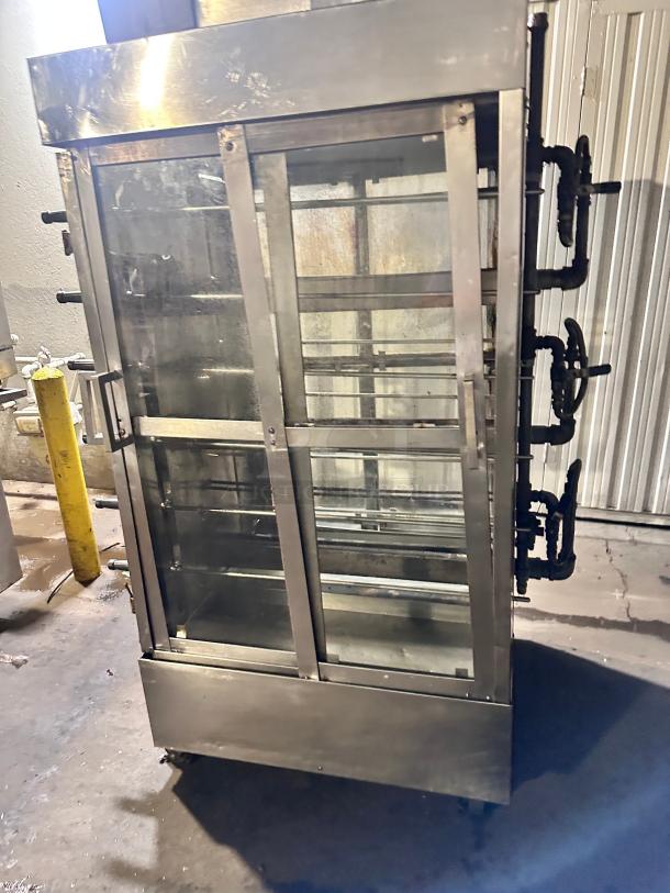 American Range Double Sided Commercial Gas Chicken Rotisserie Machine - Image 6 of 9