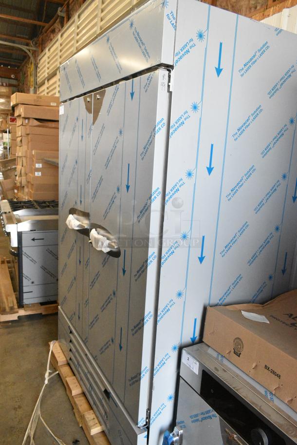 BRAND NEW! Beverage Air HBR49HC-1 Stainless Steel Commercial 2 Door Reach In Cooler. 115 Volts, 1 Phase. Tested and Working! - Image 3 of 6