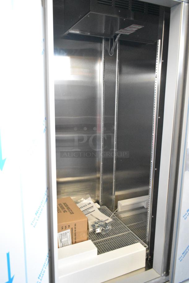 BRAND NEW! Beverage Air HBR49HC-1 Stainless Steel Commercial 2 Door Reach In Cooler. 115 Volts, 1 Phase. Tested and Working! - Image 4 of 6