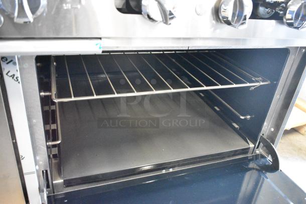 BRAND NEW! Southbend 4601DD-2GR Stainless Steel Commercial Natural Gas Powered 6 Burner Range, Flat Top Griddle, 2 Ovens, Over Shelf and Back Splash. - Image 8 of 10