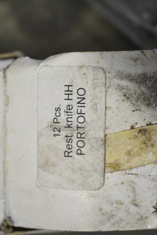 7 BRAND NEW! Boxes of 12 Portofino Dinner Knives. 7 Times Your Bid! - Image 3 of 3