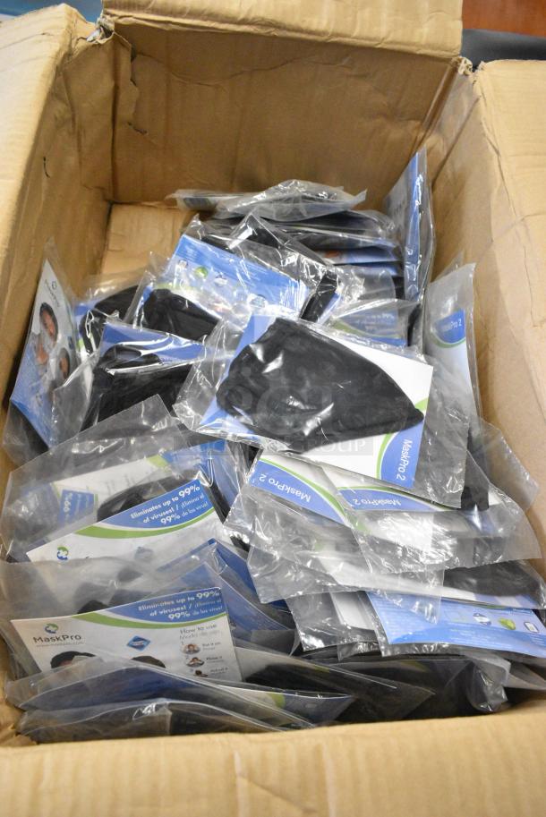 BRAND NEW! Box of WL-1A Black Face Masks - Image 3 of 5