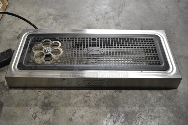 BRAND NEW! Krowne KR-LC2GF-TAP Royal Series Countertop Liquid CO2 Glass Froster With Built In Drink Rail - Image 1 of 6