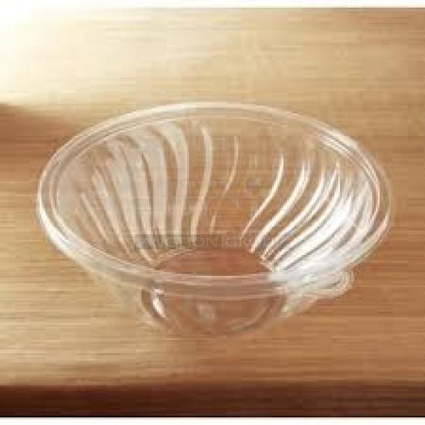 8 BRAND NEW! Boxes of 25 Yoshi EMI-PTB160-12B PrepServe PET Bowl 160 oz. 8 Times Your Bid! - Image 1 of 3