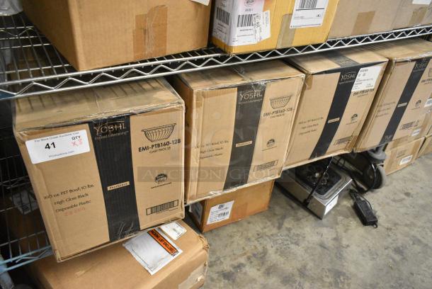 8 BRAND NEW! Boxes of 25 Yoshi EMI-PTB160-12B PrepServe PET Bowl 160 oz. 8 Times Your Bid! - Image 2 of 3