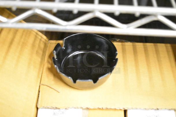 BRAND NEW! Box of 12 TableCraft 263B-1 Black Poly Ash Tray - Image 3 of 5
