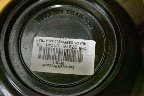 BRAND NEW! Box of 12 TableCraft 263B-1 Black Poly Ash Tray - Image 4 of 5