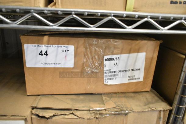 BRAND NEW! Box of 5 Edlund ST-93 Rustproof Can Opener Cleaning Tool, Stainless Steel Bristles & Scraper - Image 2 of 3