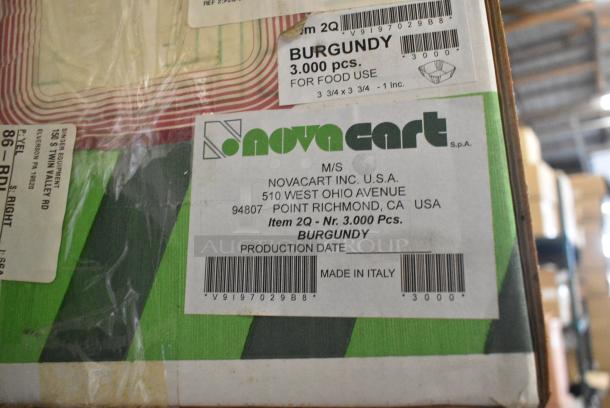3 BRAND NEW! Boxes of NovaCart 2Q- Nr. 3.000 Burgundy. 3 Times Your Bid! - Image 2 of 2