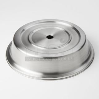 2 BRAND NEW! Boxes of 24 American Metalcraft PC1112S 11"-11 1/8" Stainless Steel Satin Finish Plate Cover for Standard Foot Plates. 2 Times Your Bid!