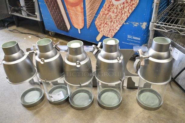 Clear and Gray Poly 5 Container Dry Food Dispenser. - Image 5 of 6