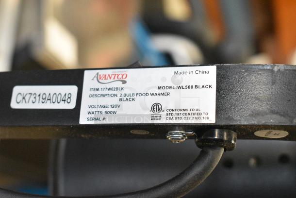 Avantco 177W62BLK Metal Countertop 2 Head Food Warmer. 120 Volts, 1 Phase. Tested and Working! - Image 6 of 6