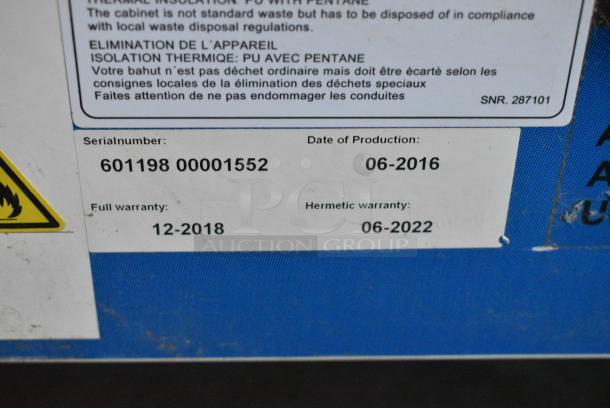 AHT RIO S 100 Metal Commercial Chest Freezer Merchandiser on Commercial Casters. 120 Volts, 1 Phase. Tested and Working! - Image 8 of 9