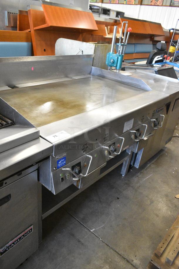 Garland Stainless Steel Commercial Gas Powered Flat Top Griddle w/ Under Shelf. - Image 2 of 7