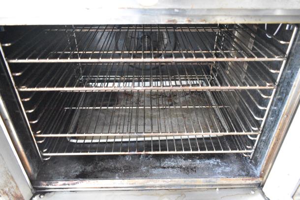 2 Southbend Mark V Stainless Steel Commercial Electric Powered Full Size Convection Oven w/ View Through Doors, Metal Oven Racks and Thermostatic Controls. 208-240 Volts, 3 Phase. 2 Times Your Bid! - Image 5 of 8