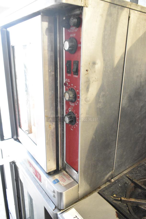 2 Southbend Mark V Stainless Steel Commercial Electric Powered Full Size Convection Oven w/ View Through Doors, Metal Oven Racks and Thermostatic Controls. 208-240 Volts, 3 Phase. 2 Times Your Bid! - Image 7 of 8