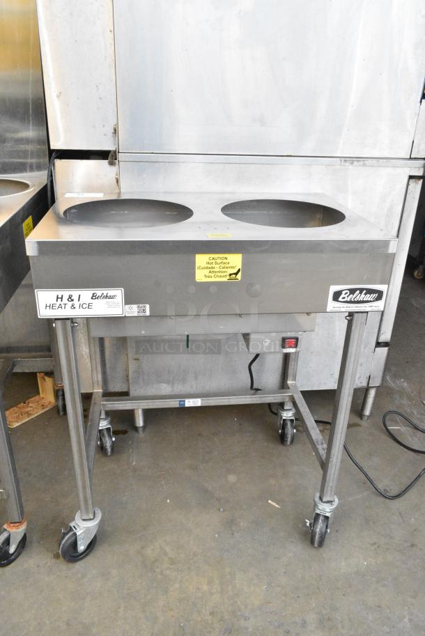 Belshaw H&I-2 Stainless Steel Commercial Heat & Ice Icing Station on Commercial Casters. 208 Volts, 1 Phase. - Image 1 of 6