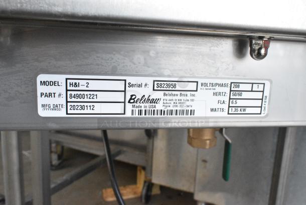 Belshaw H&I-2 Stainless Steel Commercial Heat & Ice Icing Station on Commercial Casters. 208 Volts, 1 Phase. - Image 6 of 6