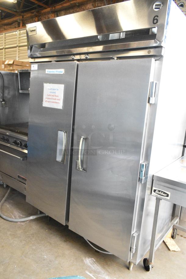 Delfield SRR2-S Stainless Steel Commercial 2 Door Reach In Cooler w/ Racks. 115 Volts, 1 Phase. Tested and Powers On But Does Not Get Cold - Image 2 of 6