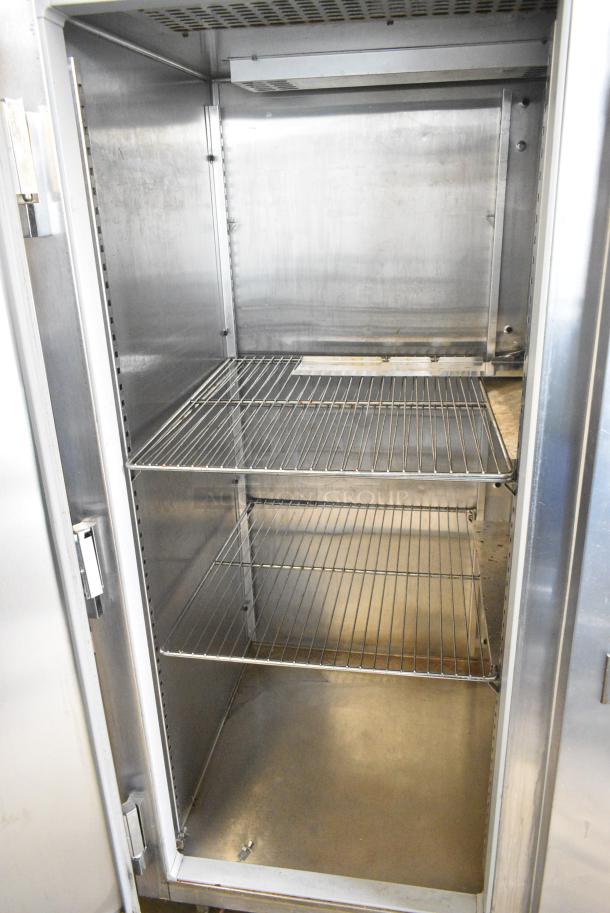 Delfield SRR2-S Stainless Steel Commercial 2 Door Reach In Cooler w/ Racks. 115 Volts, 1 Phase. Tested and Powers On But Does Not Get Cold - Image 4 of 6