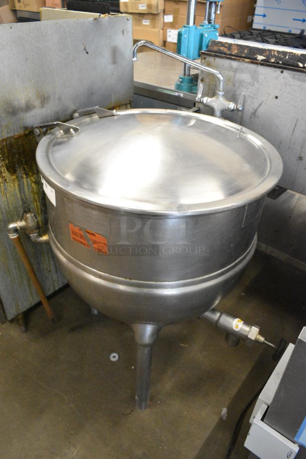 Groen FT-40 Stainless Steel Commercial Floor Style 40 Gallon Direct Steam 2/3 Jacket Steam Kettle - Image 2 of 5